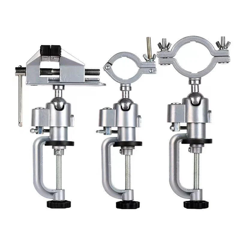 Imagem -06 - Suporte Fixo Giratório Universal de 360 Graus para Moinho Elétrico Broca Moedor Liga de Alumínio Mesa Vice Rack Acessórios para Ferramentas Elétricas