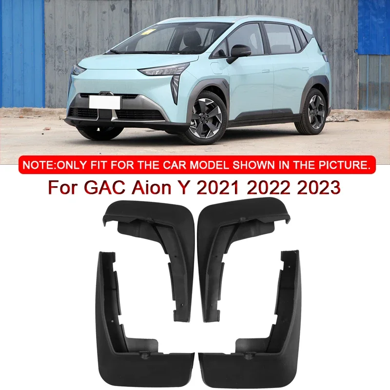 4pcs Car Mud Flaps Splash Guard Mudguards Car Styling For GAC Aion Y 2021 2022 2023 MudFlaps Front Rear Fender Auto Accessories