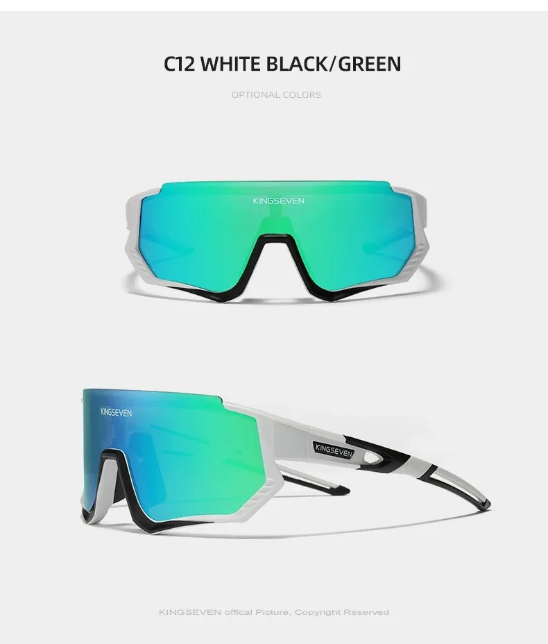 Kings even radfahren anti-uv sonnenbrille männer frauen fahrrad brille uv400 polarisiertes fischerrad klettern großformat ige sport brillen – Detail 9
