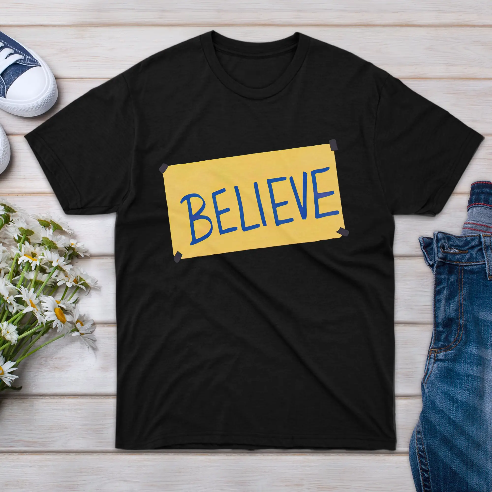 T Shirt Believe for Men Ted Friend Sleeve Family Girl Boy Women