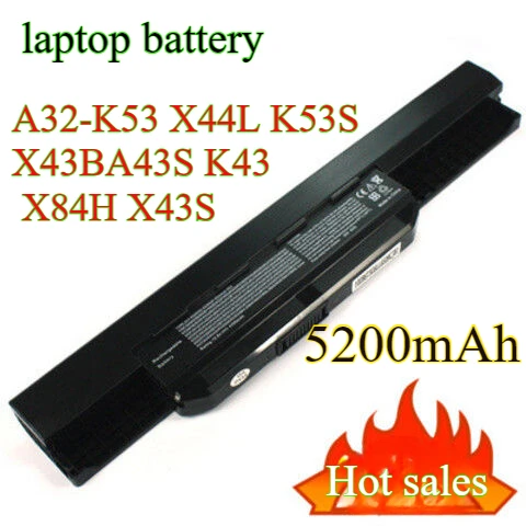 Compatible with ASUS A32-K53 X44L K53S X43BA43S K43 X84H X43S laptop batteries