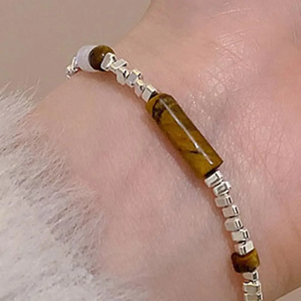 Women Hand Jewelry Women’s Adjustable Bracelet with Extended Chain Geometric Pendant Bangle Lobster Clasp Lady for Wear