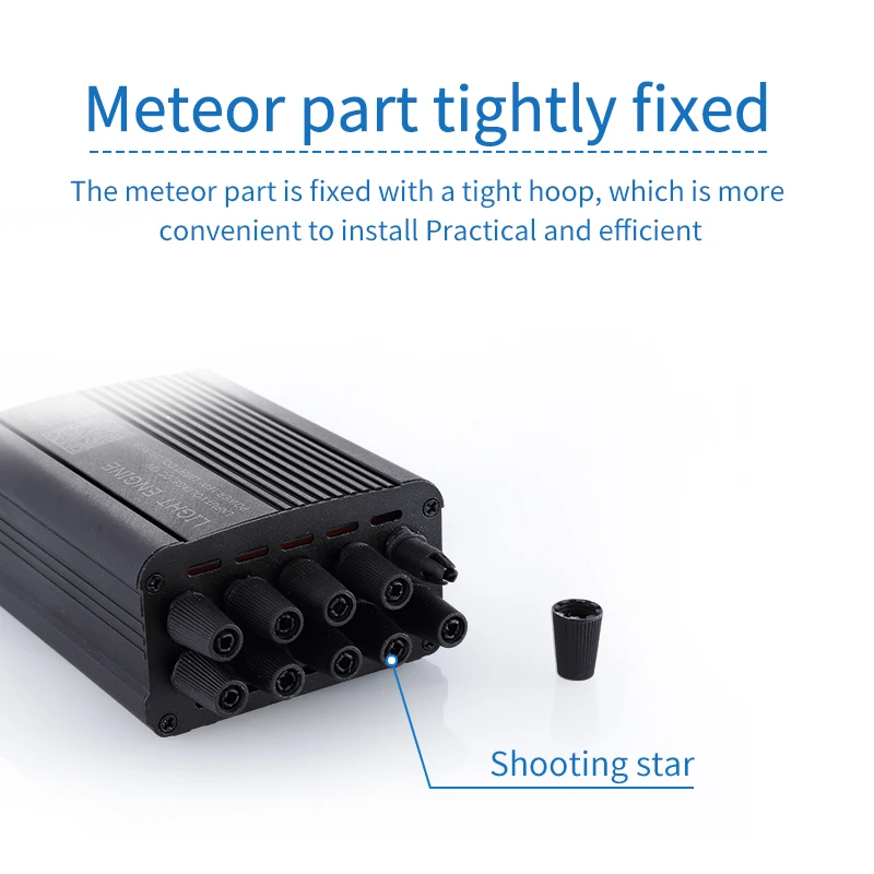 Car Starry Sky Ceiling Fiber Optic Light, Seven-Color Rgbw Full-Color Remote Control App-Controlled Interior Atmosphere Guiding Light Starry Sky Light