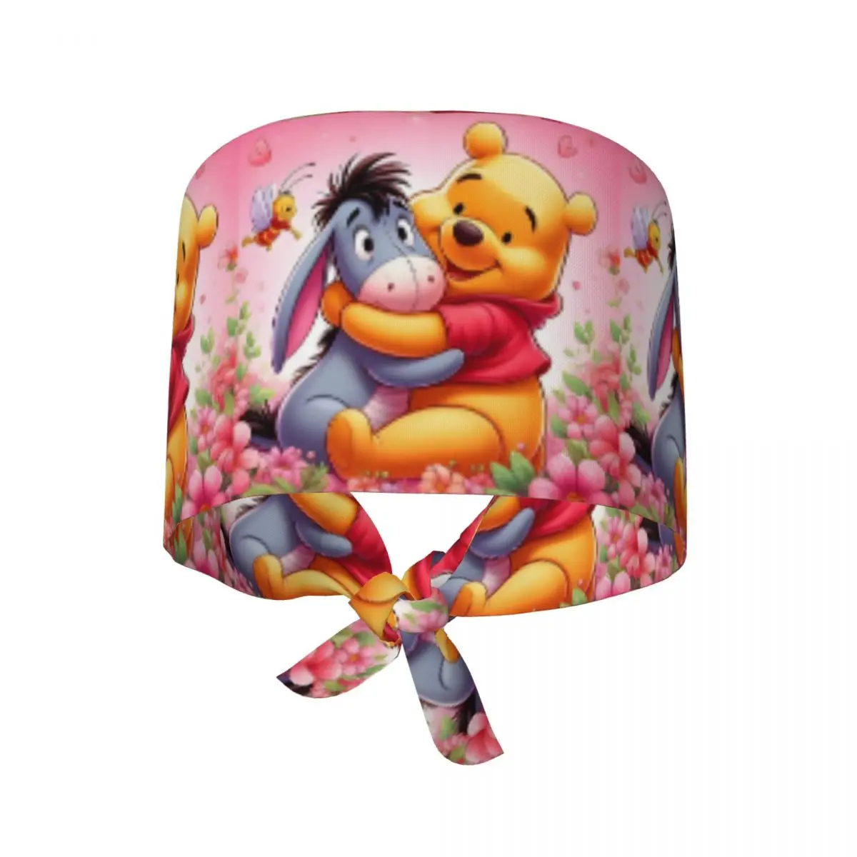 

Custom Winnie The Pooh Medical Staff Scrubs Hat Women Men Doctor Nursing Surgical Cap Scrub Caps