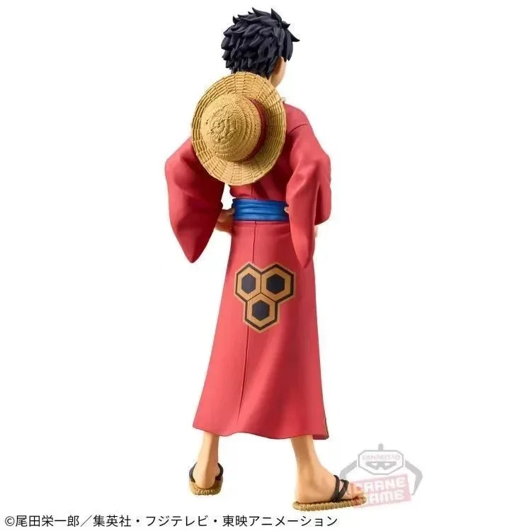 Bandai Banpresto Anime originale One Piece Monkey D. Rufy Yukata Anime Action Figure Toy Gift Model Collection Regali di festa