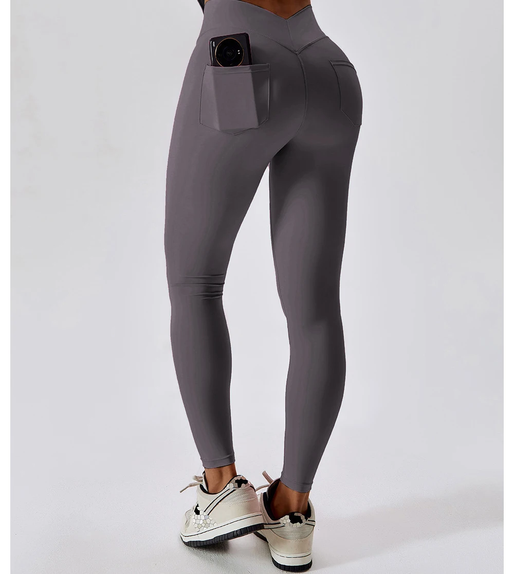 

Scrunch Butt Yoga Women Pants Womens Fitness Sports Legging Tights Lifter Push up V Back Leggings