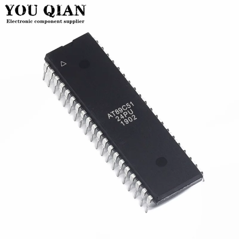 5pcs/lot AT89C51 89C51 AT89C51-24PI AT89C51-24PU AT89C51-24PC DIP-40 In Stock