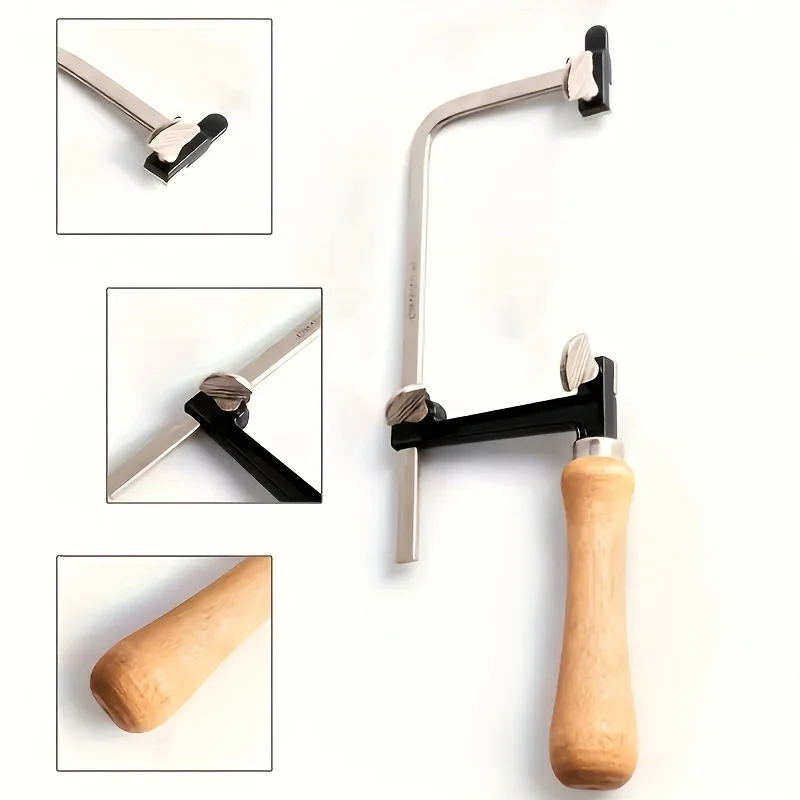 

Регулируемая ручная пила U-образная стальная пила, лук для изготовления ювелирных изделий, резка металла, изделия по дереву, режущие инструменты, деревообрабатывающий ручной инструмент