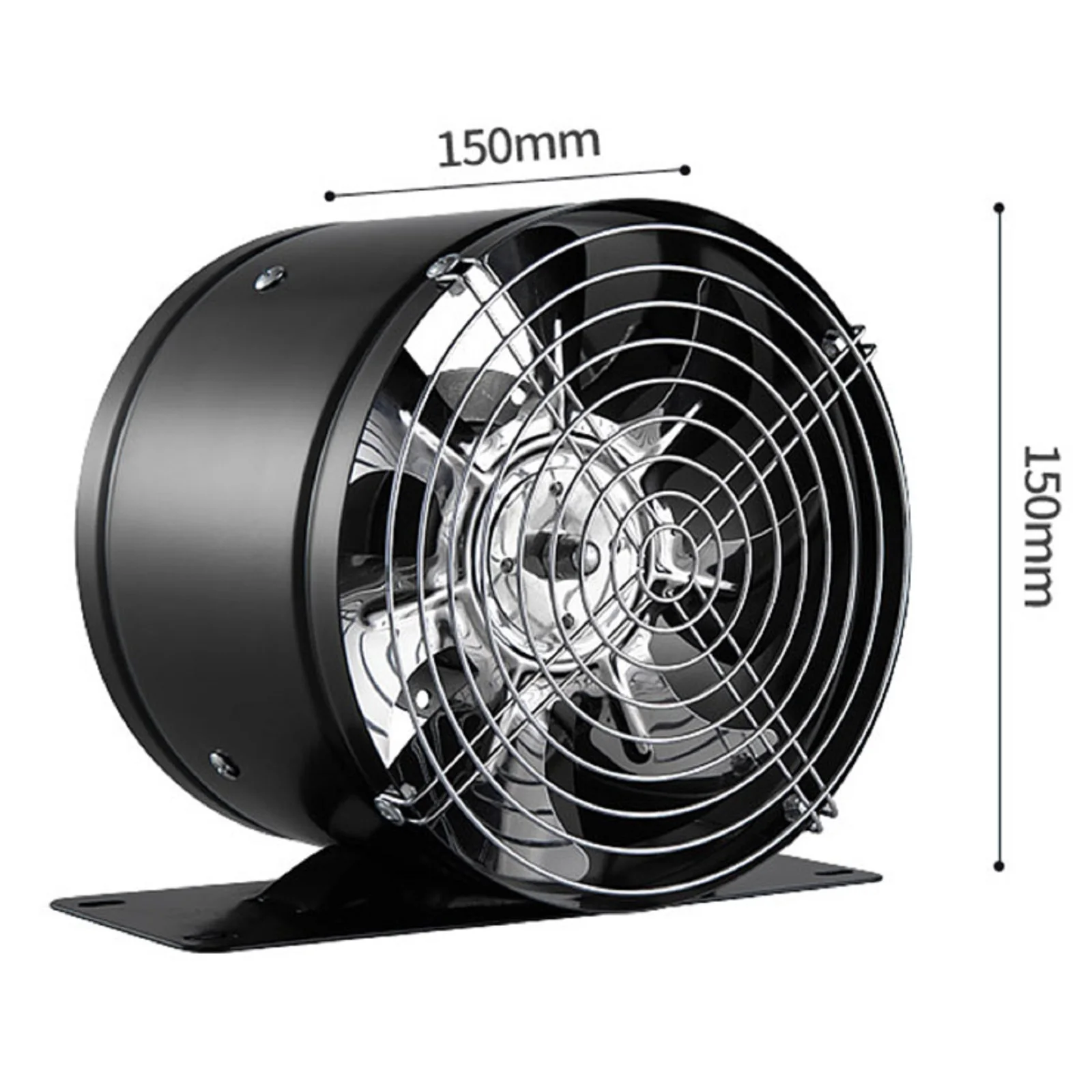 Extractor Duct Fan Exhaust Fan Reinforced Strong Strong Suction Strong Wind Thickened With Base 150mm 50Hz New