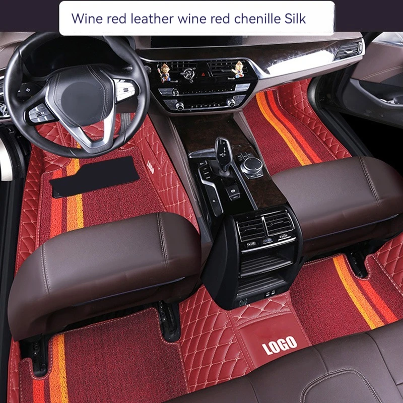 

7D пользовательский двухслойный автомобильный кожаный напольный коврик для Kia Все модели Rio Sportage Cerato K2 K3 K4 K5 карнавал автомобильные аксессуары Стайлинг