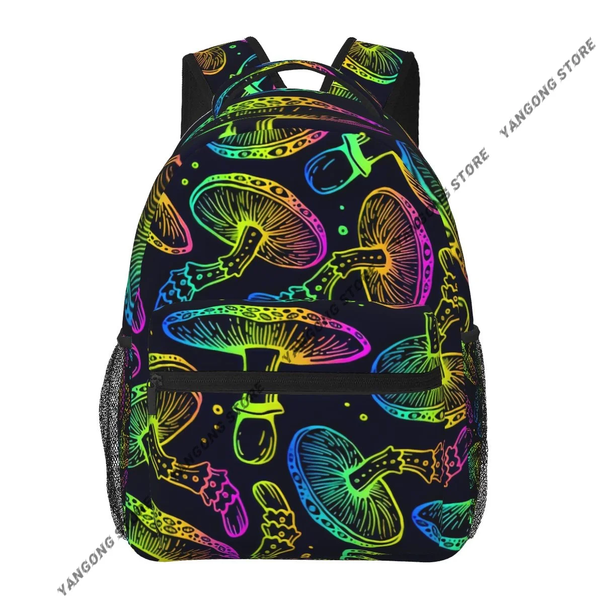 

Рюкзак, повседневная дорожная сумка, школьная сумка с изображением космической радуги, псилоцибиновых грибов, модная сумка на плечо для девочек-подростков, рюкзак