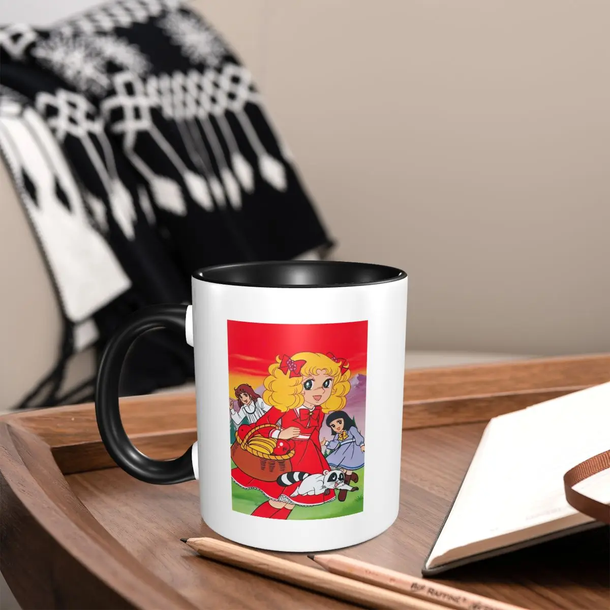 New Candy Candy Cartoon Mug Funny Ceramic Coffee Cups Tea Mugs Milk Cup Drinkware Gift for Woman Man
