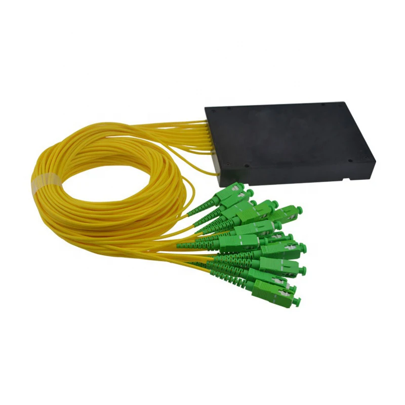 

Factory Outlet ABS Box Cassette PLC Fiber Optical Splitter 1*16 SC APC UPC FTTH Fiber Optic Splitter