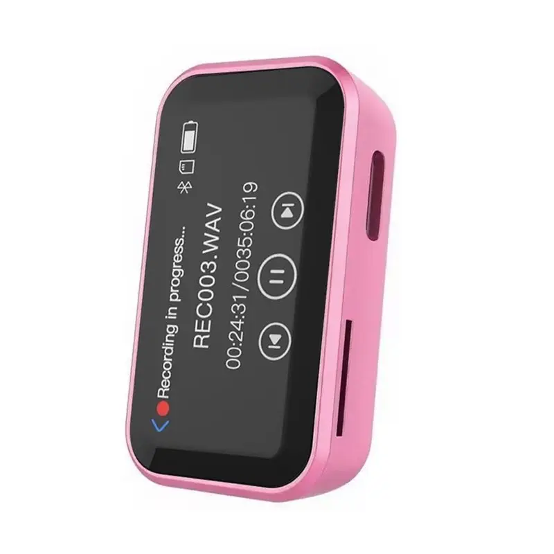 

MP3-плеер с Bluetooth, 32 ГБ, мини-плеер для музыки без потерь, сенсорный экран 1,47 дюйма, FM-радио, звуки для сна
