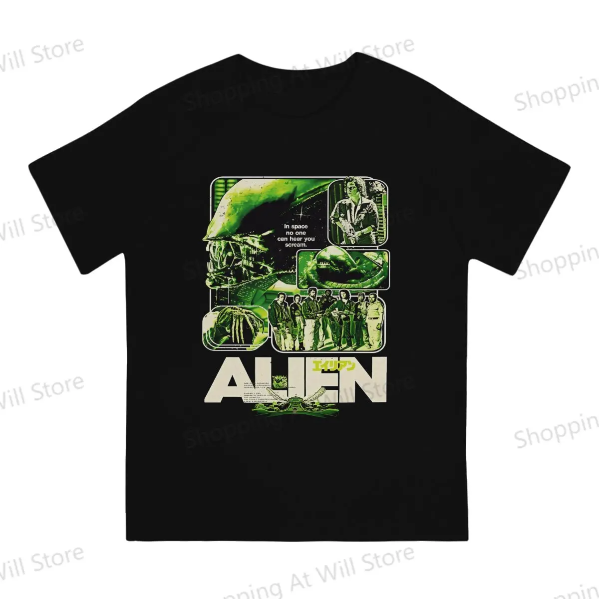 Tops 100% Cotton Leisure Sports  Xenomorph Essential Alien Mencosy Men's and women's T-shirts   Tshirt Top