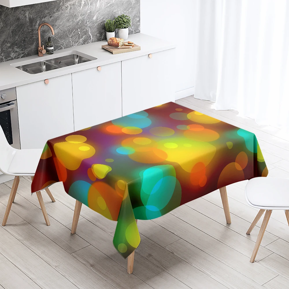 Black and White Color Abstract Geometric Tablecloth Personalized Printed  Restaurant Table Decoration  Ornament