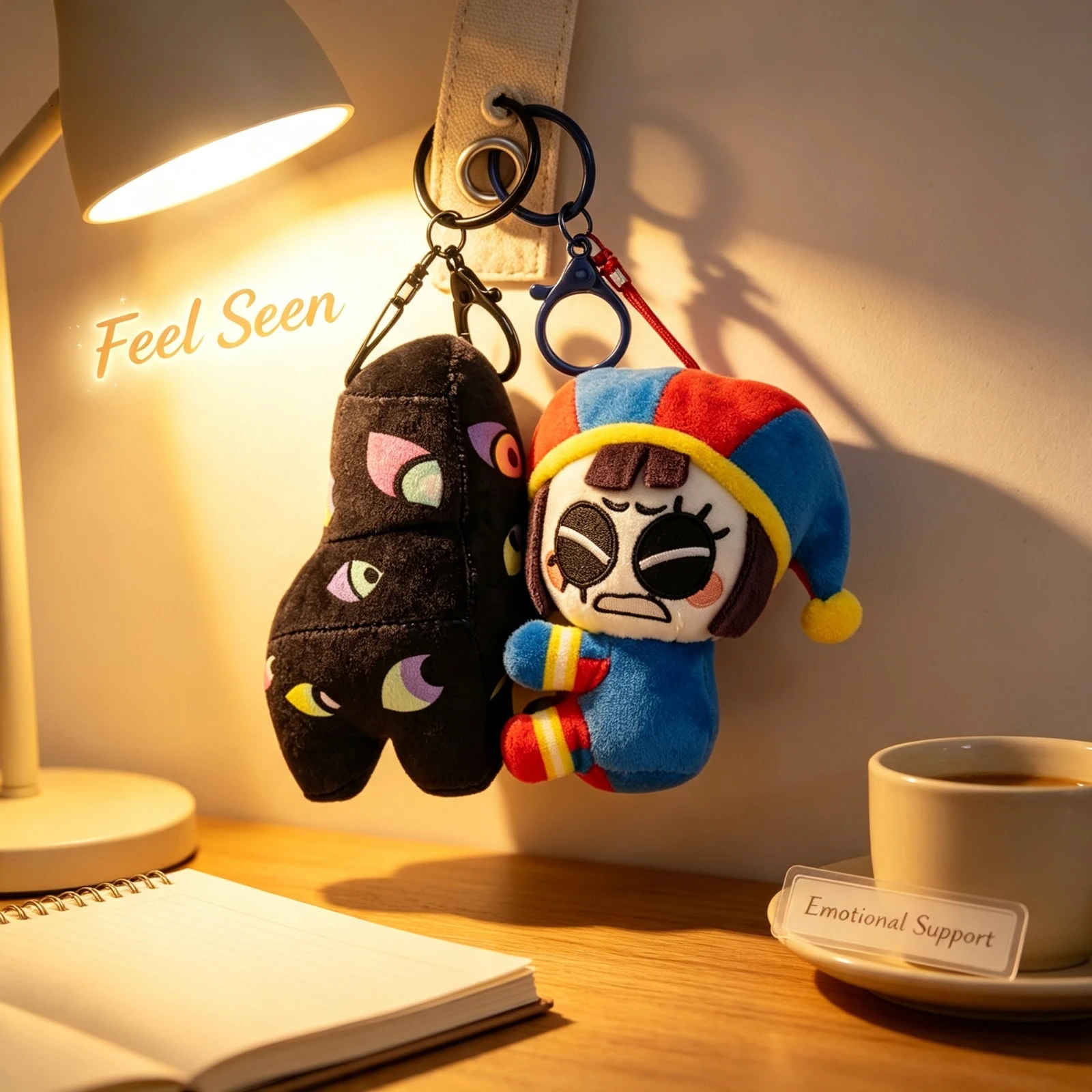 10cm The Amazing Digitaled Circused Pomni Plush Keychain Magnetic Stuffed, Doll Pendant Bag Charm Anime Toy Gift For Kids Adults