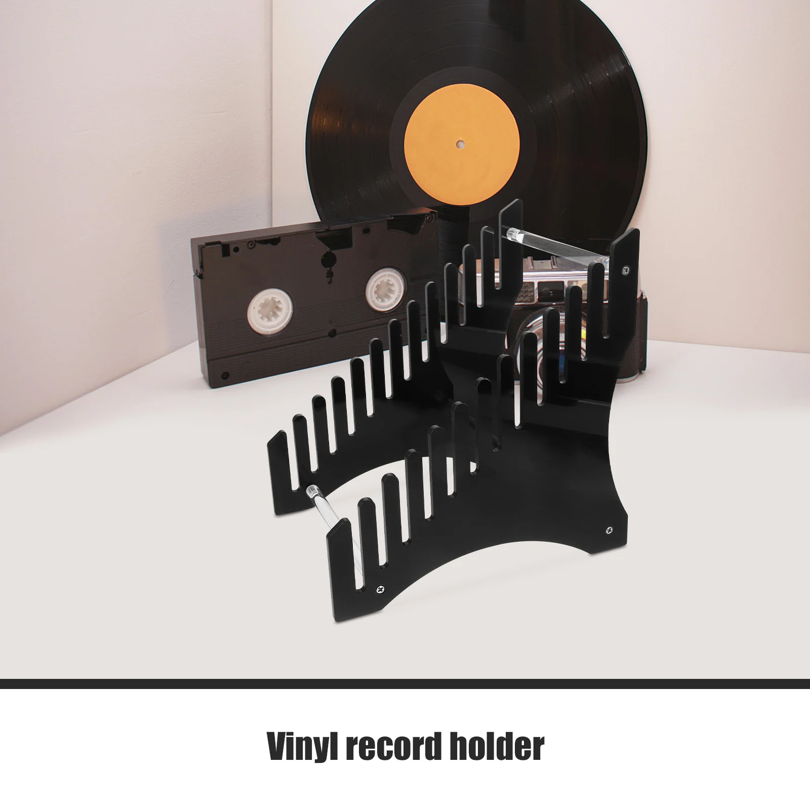 

Record Display Rack Card Stand Vinyl Holder Multi-layer Organizer Acrylic Cd Office