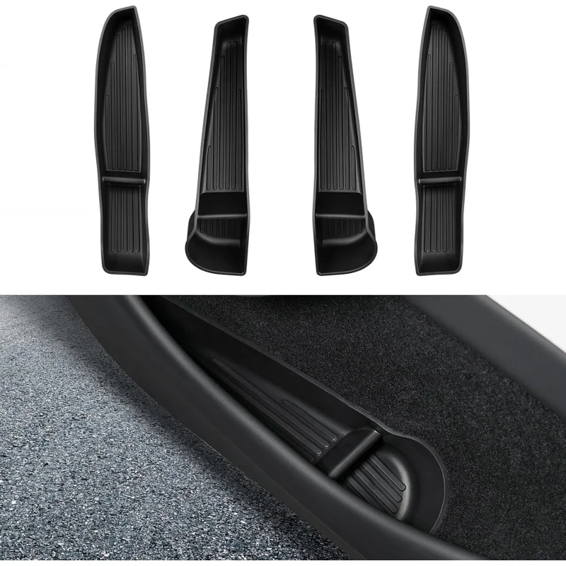 

Для Tesla Model Y Juniper 2025 2026, боковая дверная коробка для хранения, карман, органайзер, лоток, набор, водонепроницаемый TPE, передняя и задняя внутренняя часть, Acc