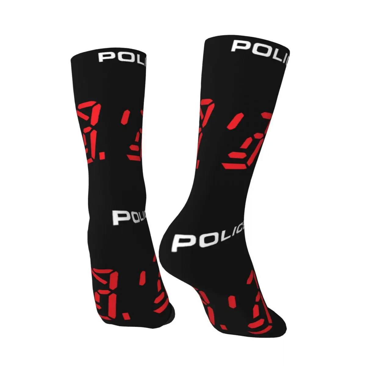 Hip Hop Retro Ghost In The Machine Music Crazy Men's compression Socks Unisex T-The Police Band Harajuku Seamless Printed Funny