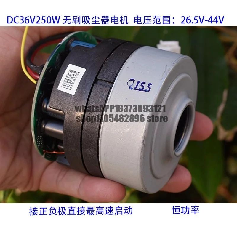 DC36V250W High Speed DC Brushless Vacuum Cleaner Fan 75mm Large Diameter Turbine Vacuum Motor - Constant Power