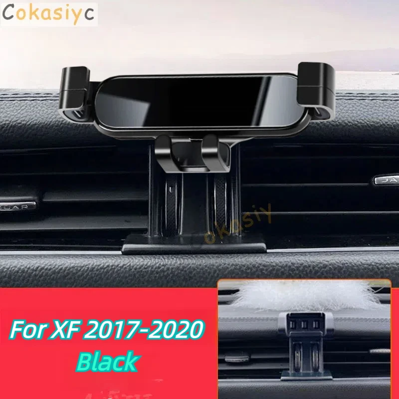 Car Mobile Phone Holder For Jaguar Xf X250 2022 2021 2020 - 2017 Mounts Bracket Stand Rotatable Support Accessories 3 Colors