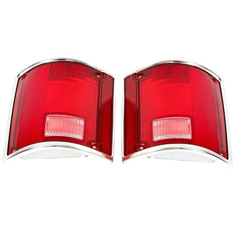 

A90E-Tail Light Lamp Lens 1Pair Set Taillight 5968329 5968330 For Chevy C10 C20 C30 K10 1973-1991
