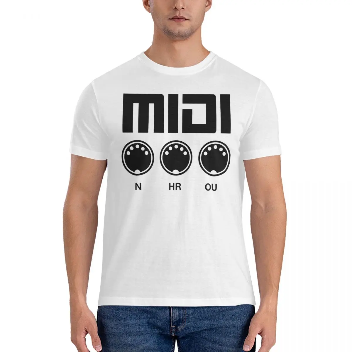 LOGO Men T Shirts Black Midi Vintage Tees Short Sleeve Crew Neck T-Shirts Pure Cotton 4XL 5XL Tops