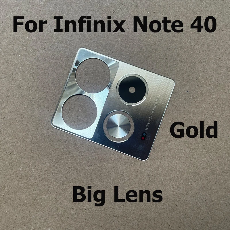 Rear Camera Lens For Infinix Note 40 X6853 Back Camera Glass Lens With Glue Sticker Adhesive Repair Parts