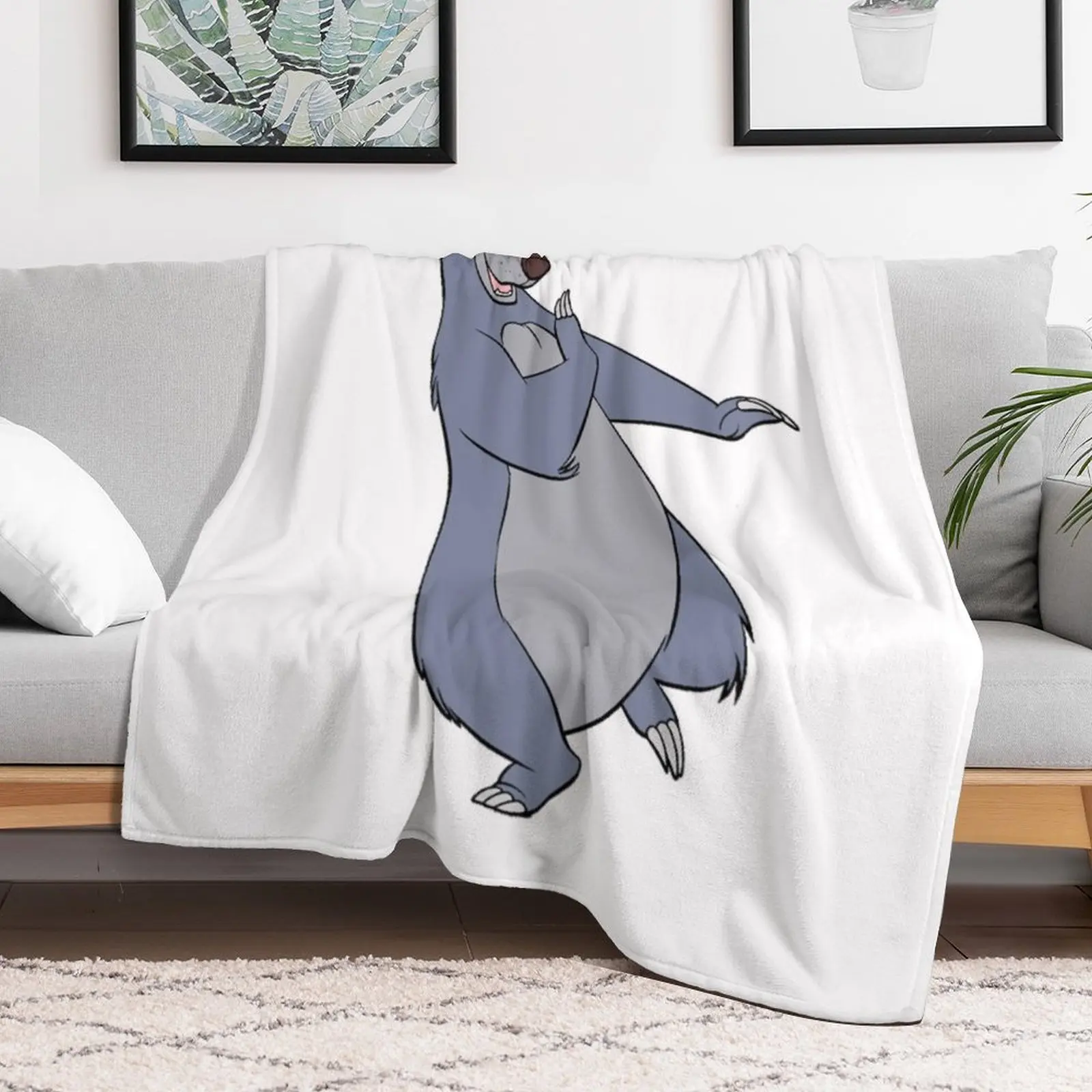 Baloo - Baloo & Mowgli - The Jungle Book Throw Blanket