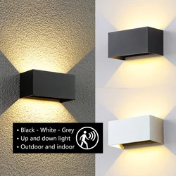 Outdoor Waterproof IP65 Wall Lamp Porch Light 90-260V Garden lamp Decoration PIR Motion Sensor Night indoor Outdoor Wall light