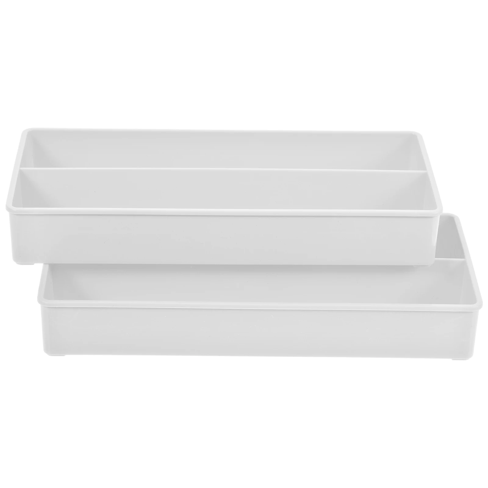 2pcs Sturdy Coin Storage Case Multi-Grid Plastic Container For Supermarket Bank Collectors Zero Qian Box Reusable