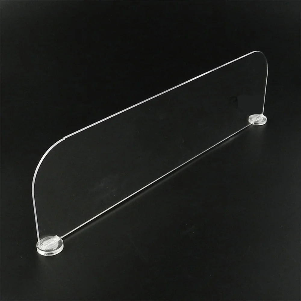 2pcs Supermarket Retail Clear Plastic Shelf Dividers Magnetic Acrylic Stand Shelf Divider