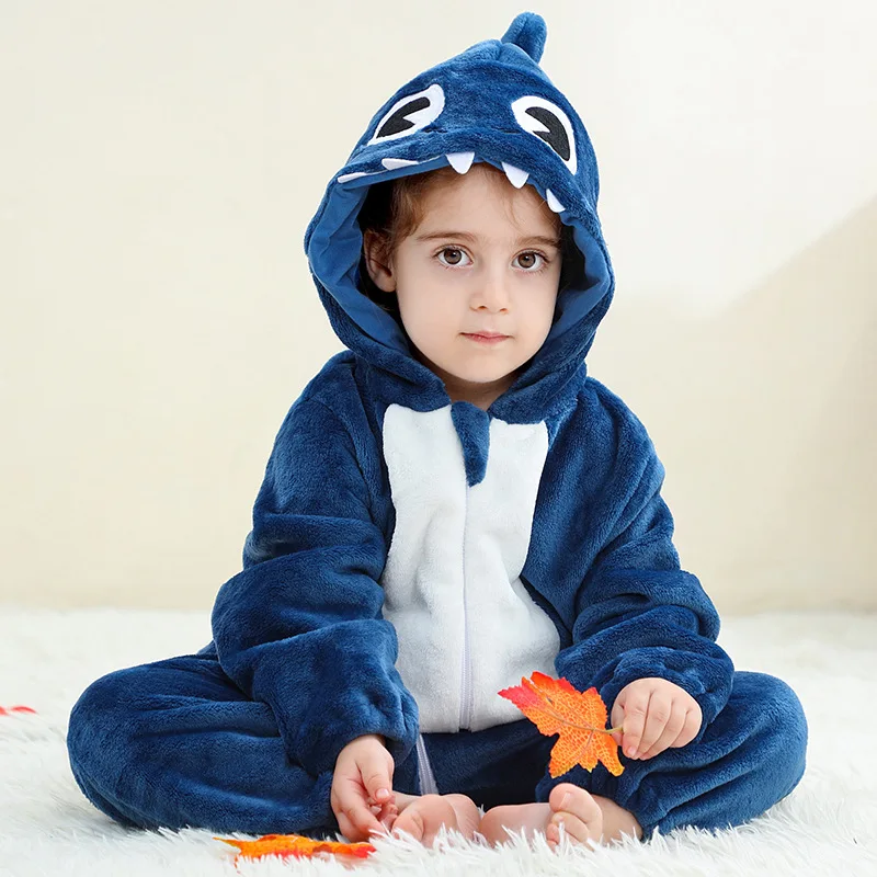 

Fashion Cartoon Jumpsuit Halloween Holiday Clothes 2025 Christmas Jumpsuit Flannel Baby Boy Clothes M