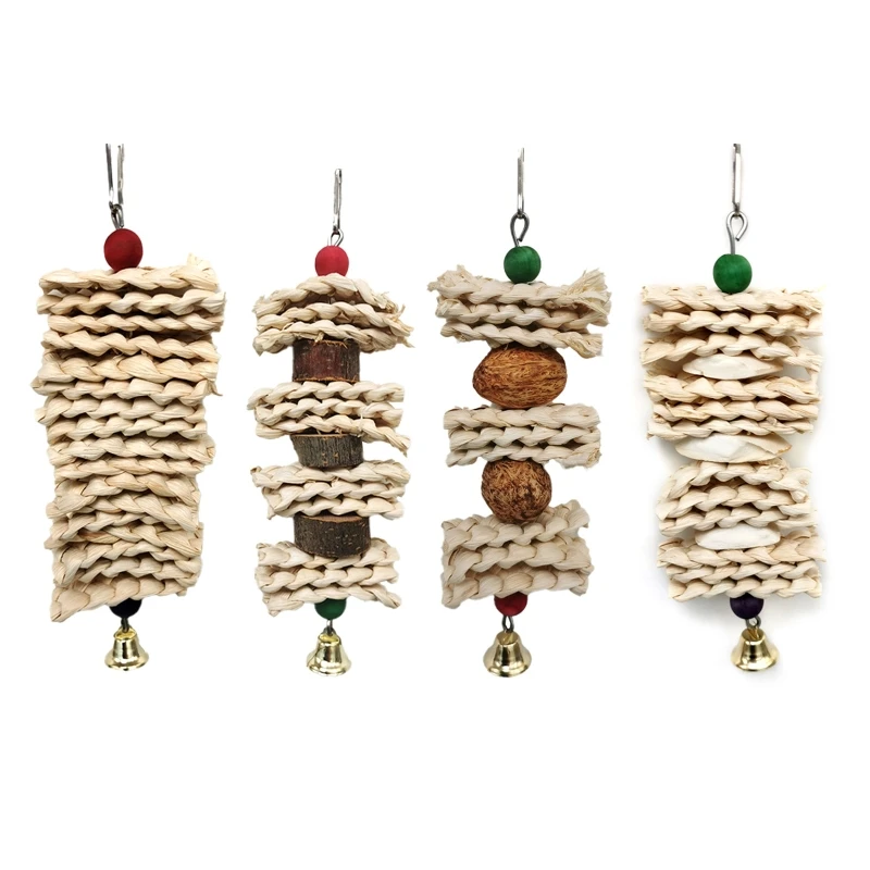 F92B PARROT Toy Beads madera Husillos maíz Toyes para mini guacamaya para loro