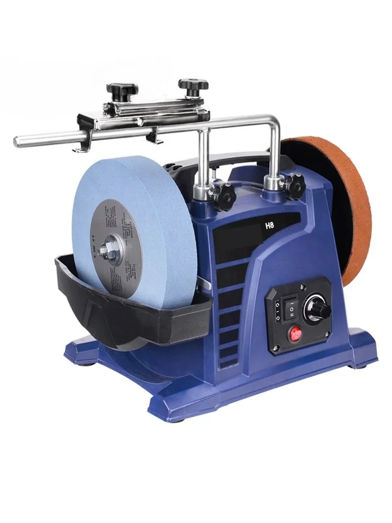 

Electric Knife Grinder Desktop 8/10 Inch Knife Sharpener Woodworking Tools Low-speed Water-cooled Sharpener Machine