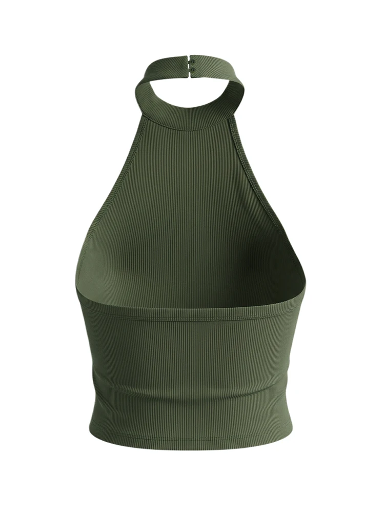 2026 Sommer Neuerscheinung: Europäischer & Amerikanischer Y2K-Style Sexy Rückenfreier Neckholder Ärmelloses Strick-Tanktop für Damen – Modisch – Detail 7