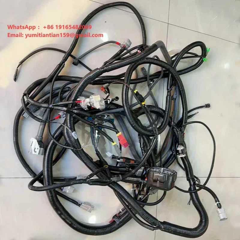 Excavator Wire Harness YA00028911 External Frame Wire Harness Assembly for Hitachi Excavator ZX470-5A Wire Harness Components