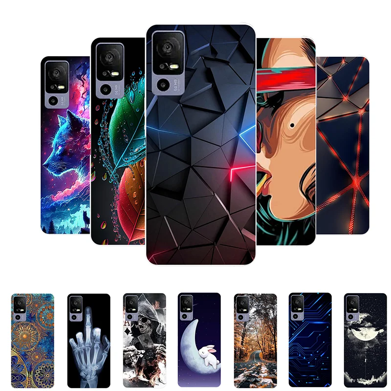 

Для TCL 40R 5G Чехол T771K Силиконовый чехол для телефона TCL 40R 40 R Мягкий чехол для TCL40R Funda Cartoon