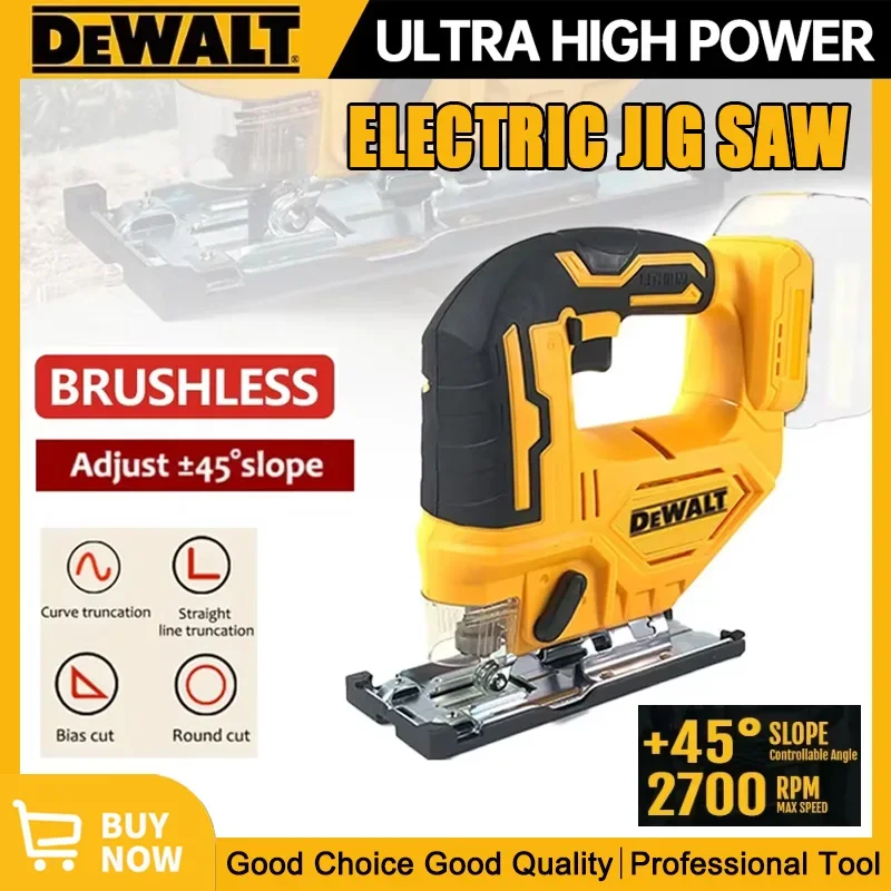 Dewalt 2700RPM Brushless Curve Saw 20V Cordless Electric Jig Saw Portable Multifunction Adjustable Woodworking Power Tool