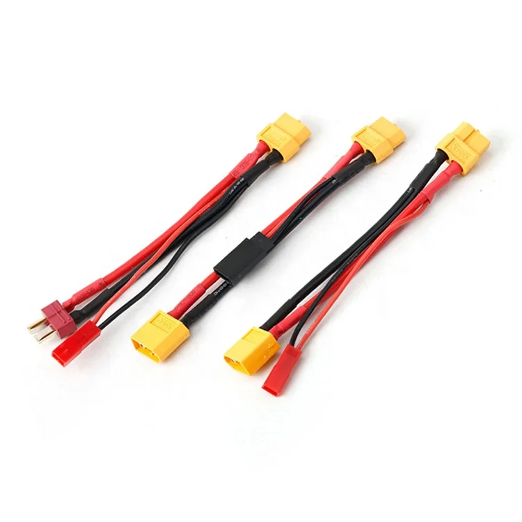 

10 шт. Amass XT60 14AWG 150 мм RC Lipo Батарея Удлинитель кабеля Женский Мужской Deans T Plug JST Futaba Разъем Разветвитель 14AWG 150 мм