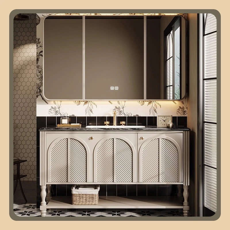 Mobile da bagno combinato lavabo WC lavabo integrato