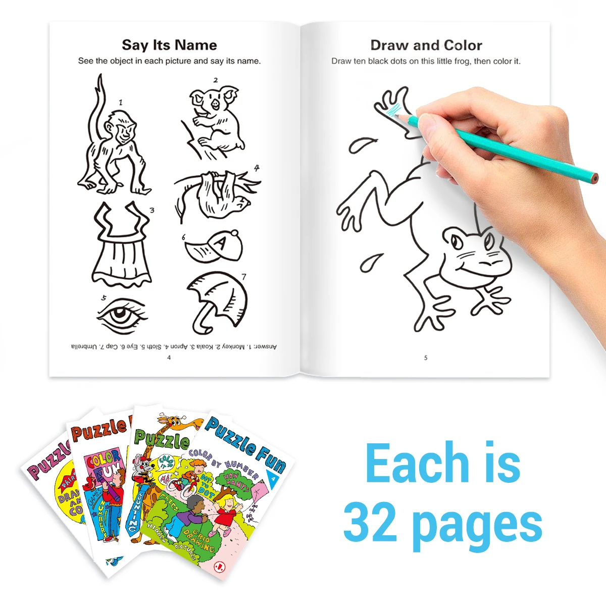 1 Set of 4 English Children's Fun Puzzle Book 5-8 Years Coloring Connecting Sketching Children's Multifunctional Book Gifts