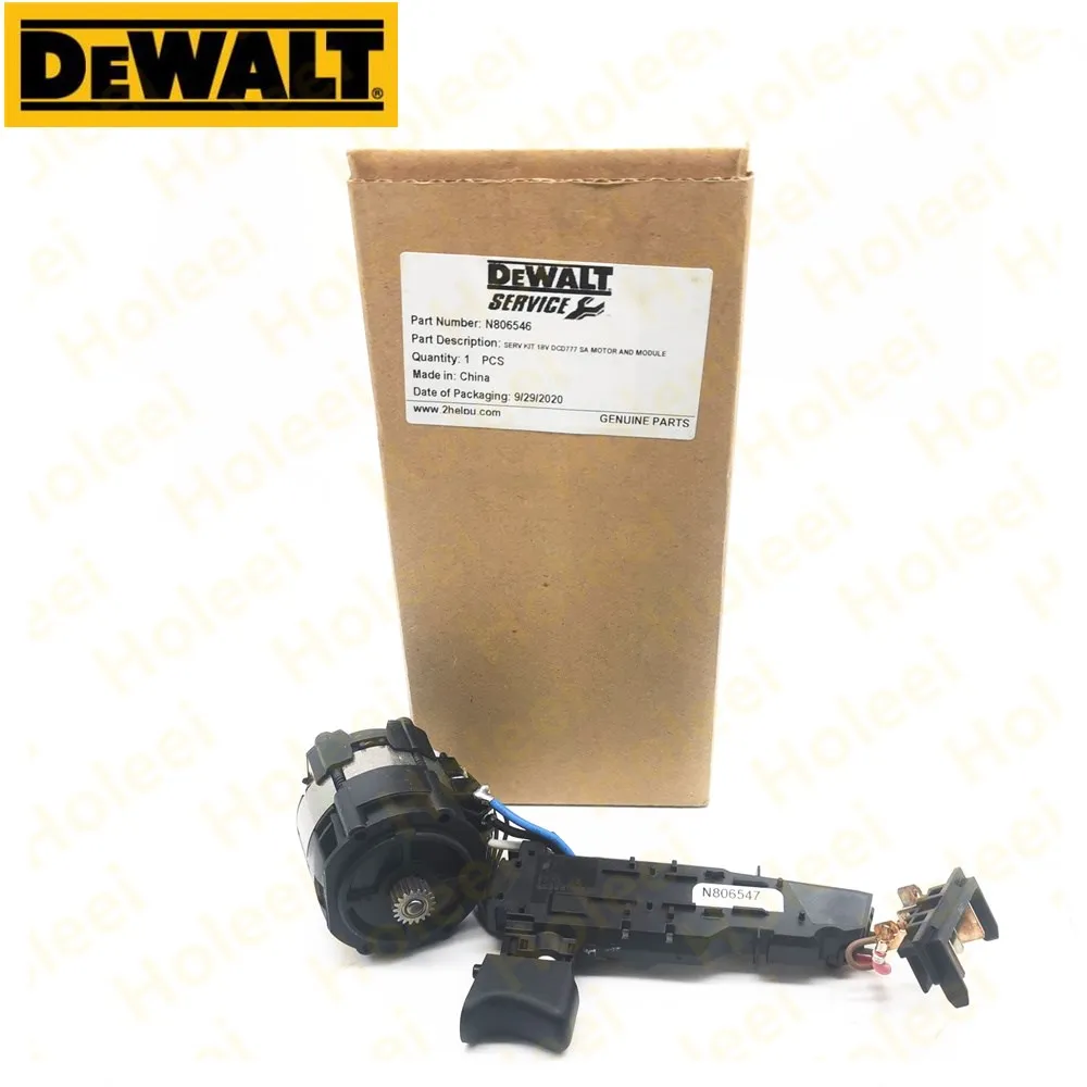 Motor e Interruptor para Ferramentas Elétricas cc 20v para Dewalt Dcd777 Dcd778 N493868 N806546