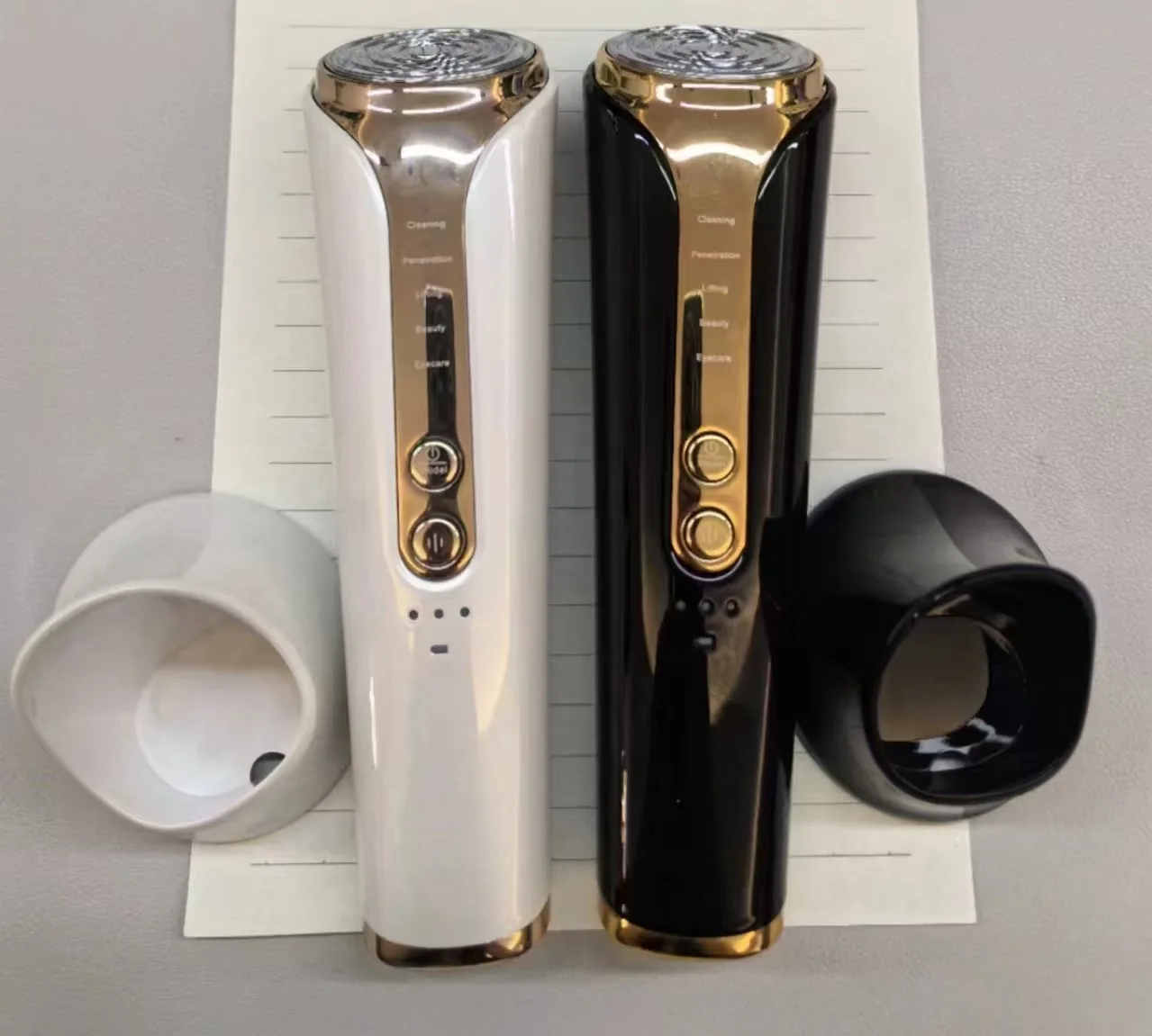 Facial Beauty Apparatus Massager Photon Facial Massager With Ems & Rf Light Vibration Hot&cold