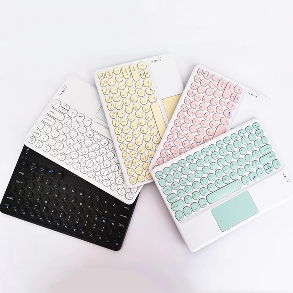 Wireless Bluetooth Keyboard With Touchpad Hebrew Spanish Russian 10 Inch For iPad Pro Air Xiaomi Huawei Android Windows Tablet