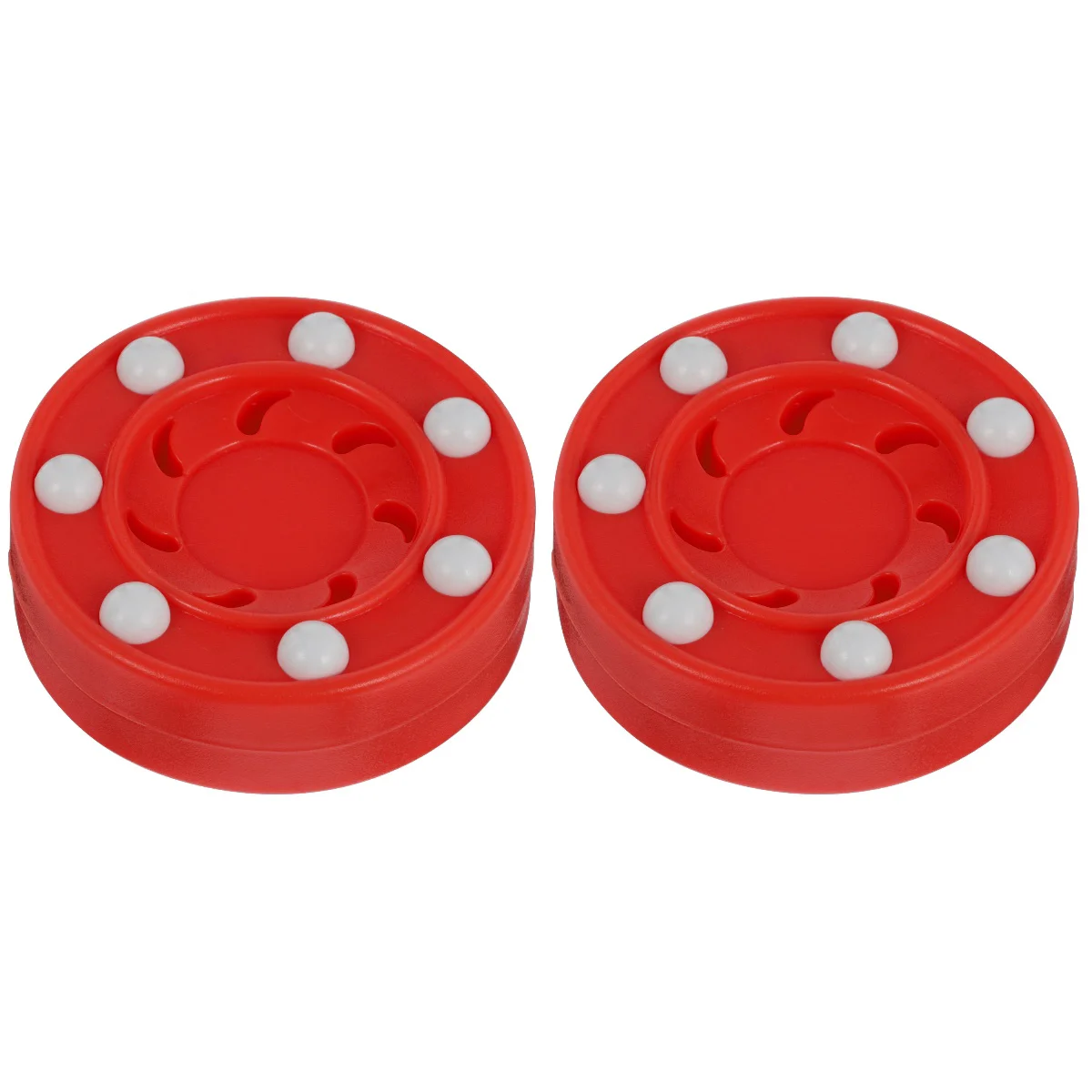 

2 Pcs Ice Hockey Rollers Game Training Pucks Accessory Toy Sports Men Pp Fitness