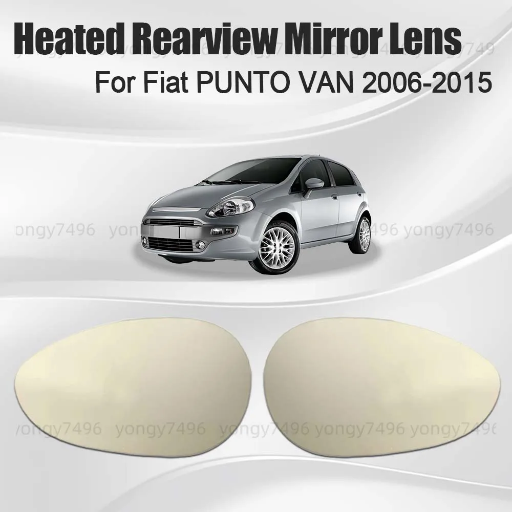 

Replace Car Wide Angle Heated Rearview Mirror Lens For Fiat PUNTO VAN 2006-2015 Cars Accessories Mirrored Glass Upgrade