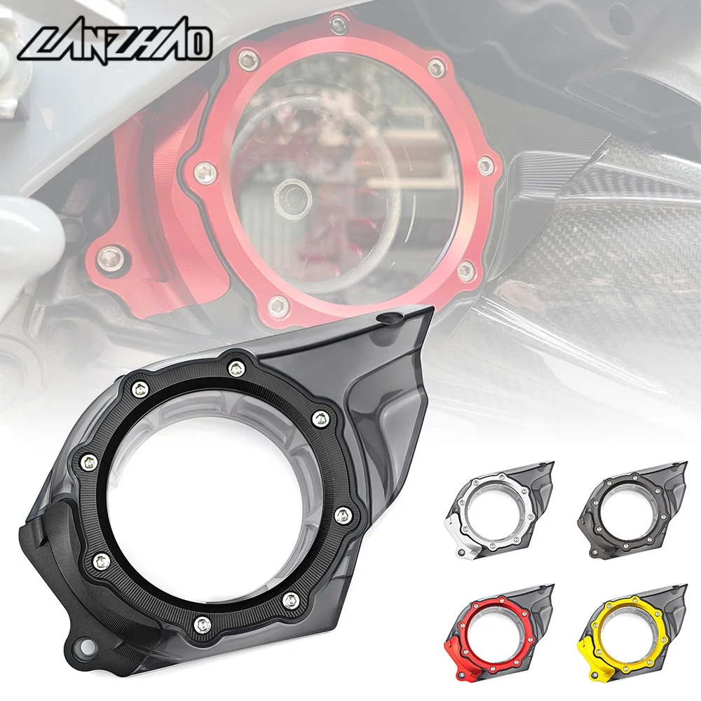 

Motorcycle Transmission Chain Cover Sprocket Guard CNC Aluminum Fairing Decoration Accessories For Vespa GTS 250 300 GTV HPE