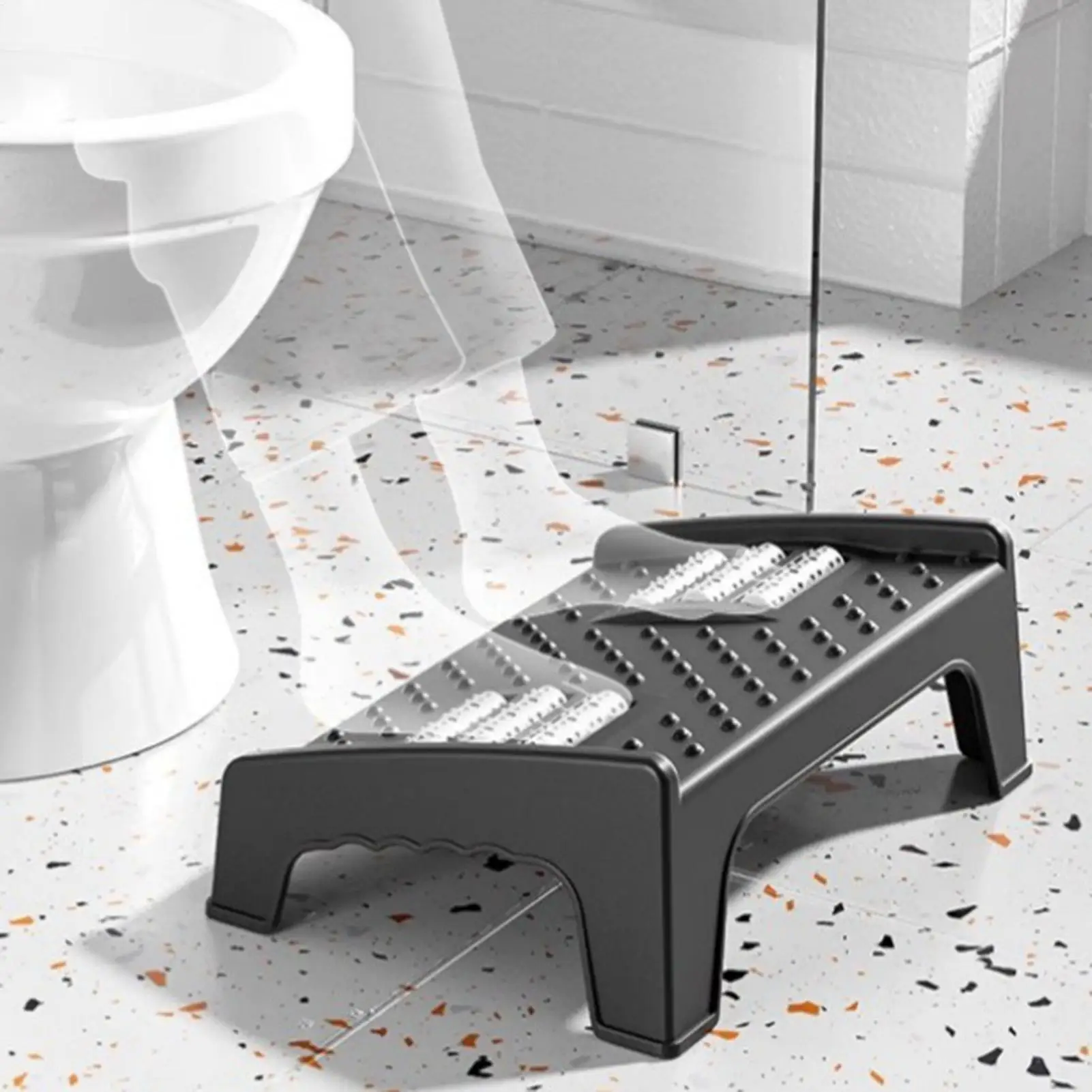 Under Desk Foot Stool Ergonomic Non-Slip Portable Relaxation Footrest Office Foot Rest For Work Home Office Living Room
